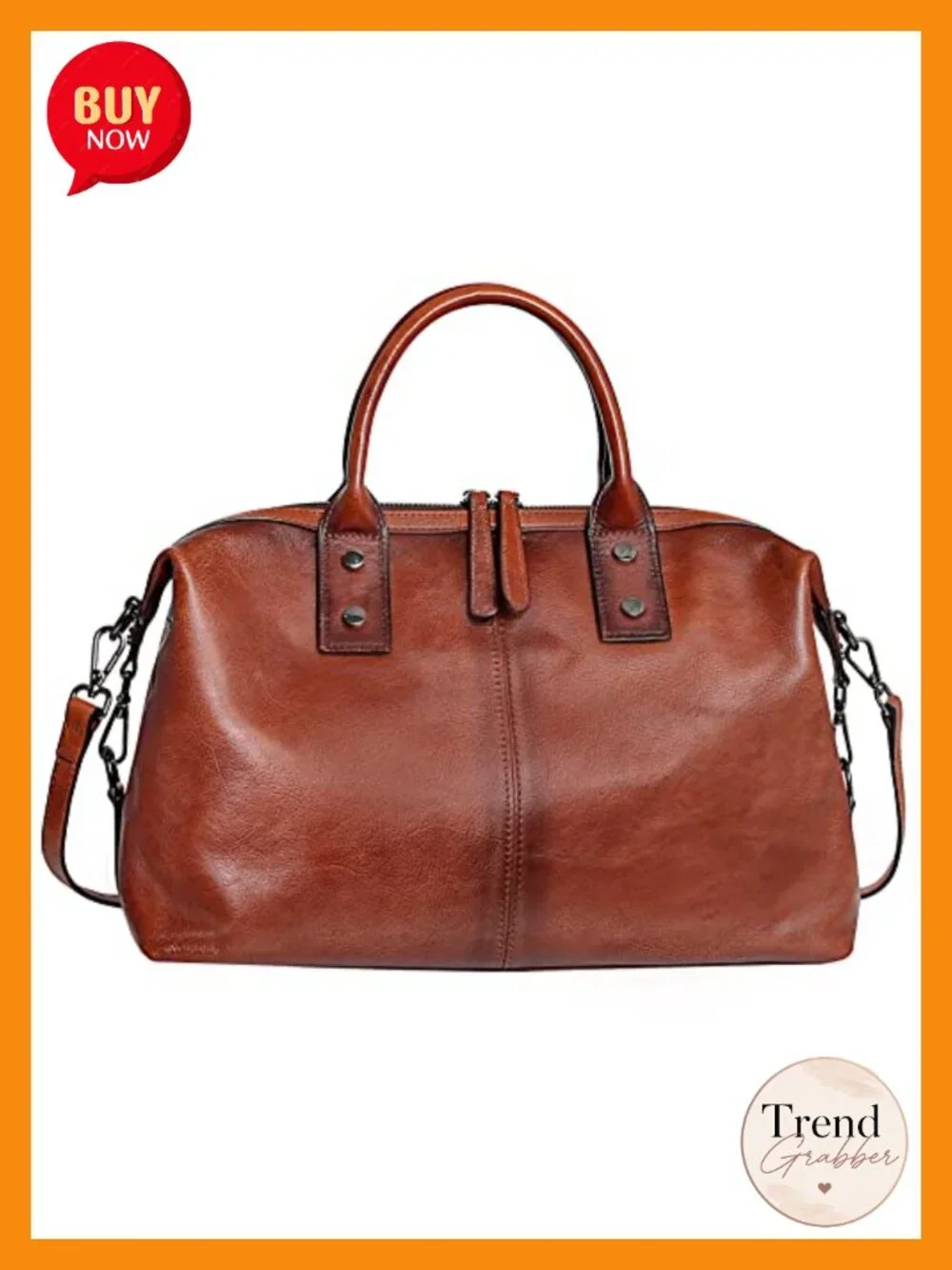 Genuine Leather Satchel Purse Hobo Shoulder Crossbody Bag Medium